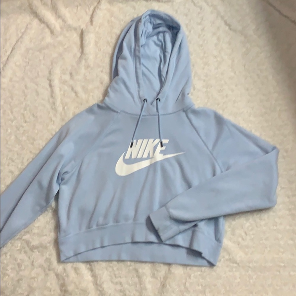 Light blue Nike crop top